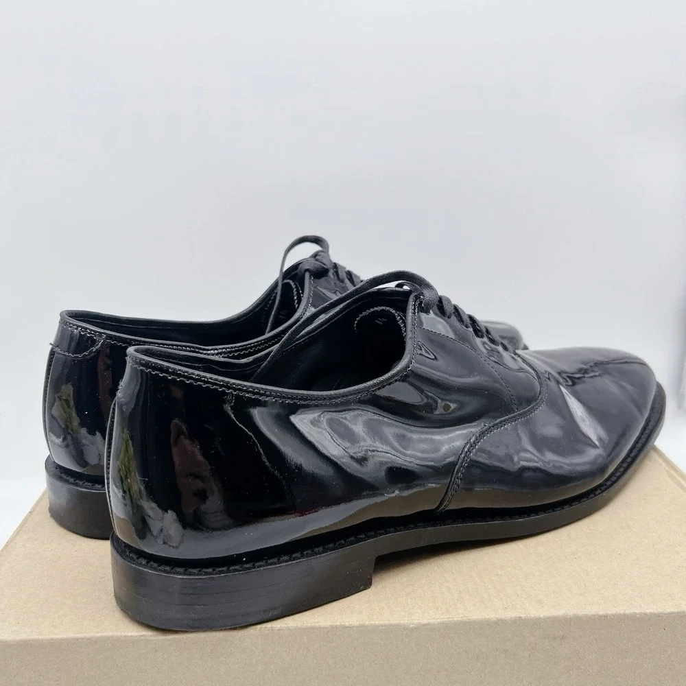 Allen Edmonds Carlyle Men's Dress Oxford Shoes Black Patent Leather US 14 $450